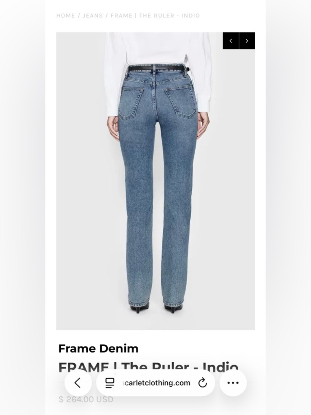 NWT Frame Denim The Ruler Jean - Picture 4 of 9